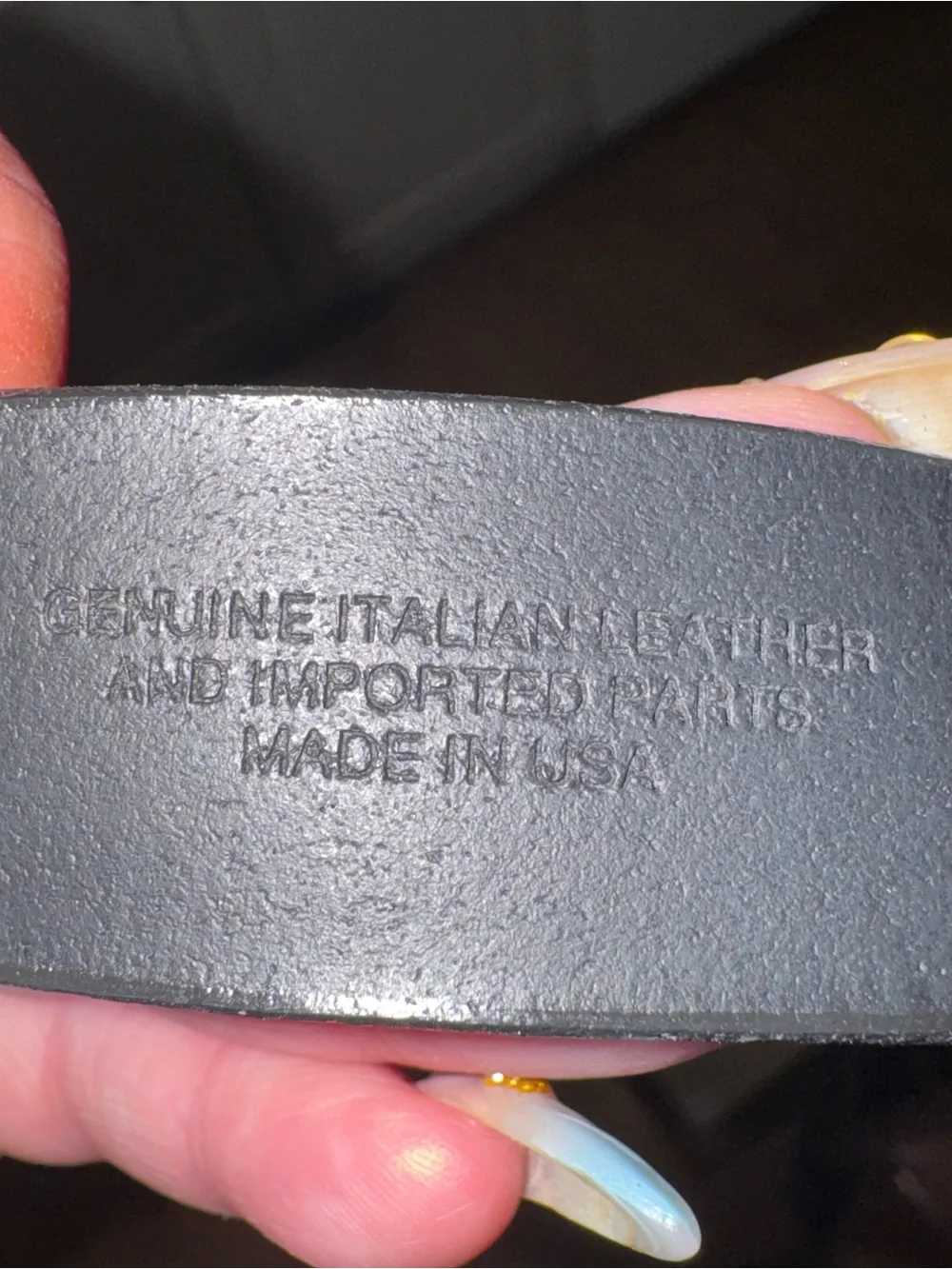 Genuine leather belt